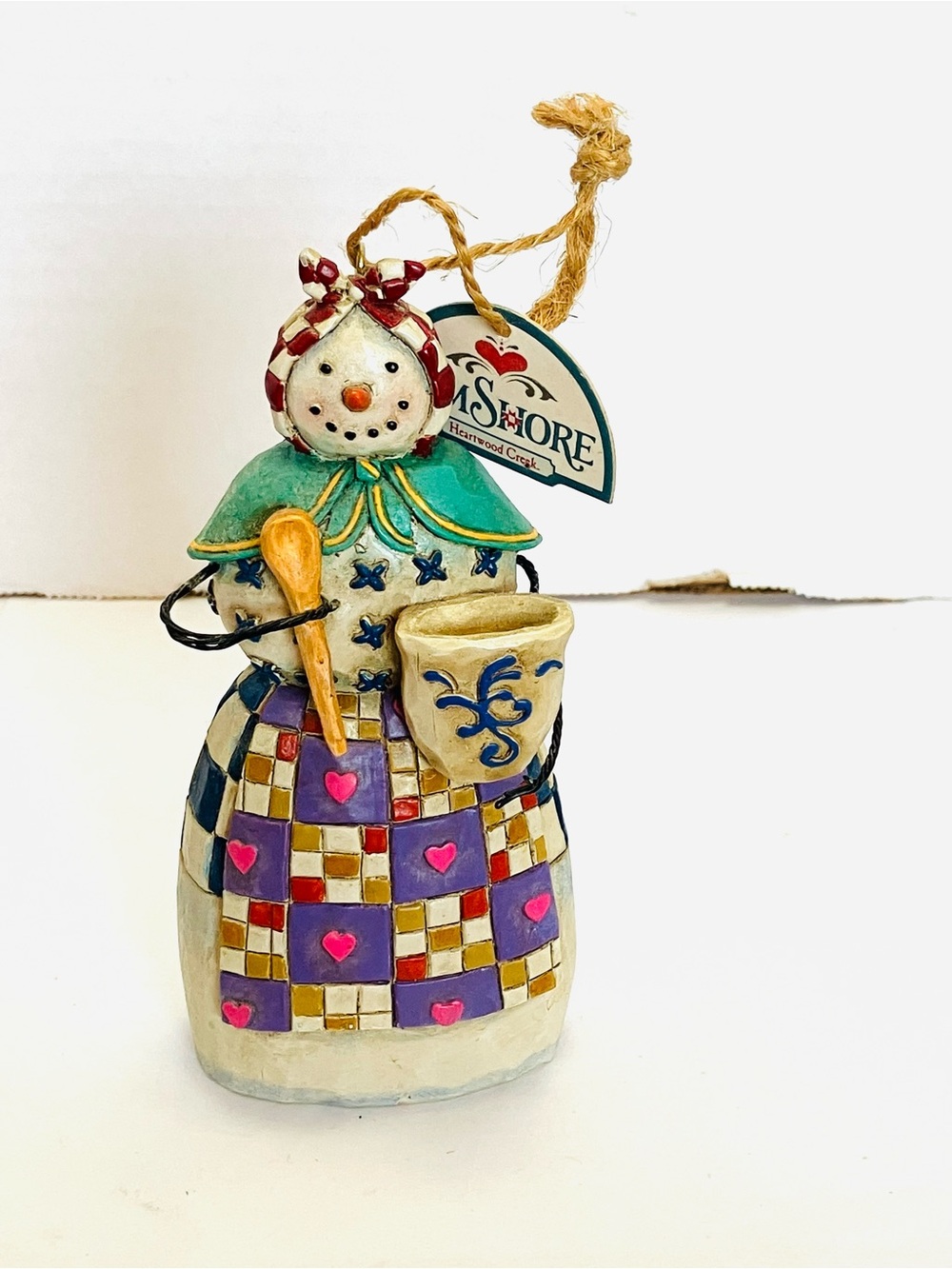Jim Shore 2006 Heartwood Creek Woman Snowman Ornament 5.5in Tall